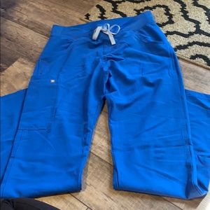Royal blue, small and tall in length. worn once